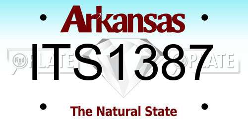 ITS1387 Arkansas License Plate