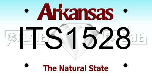 ITS1528 Arkansas License Plate