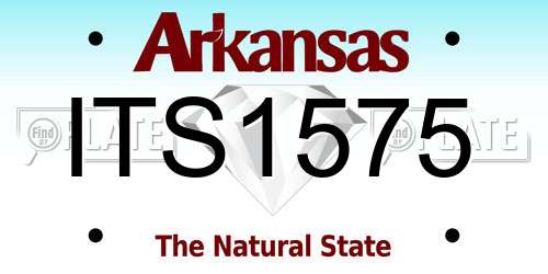 ITS1575 Arkansas License Plate