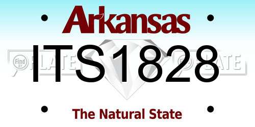 ITS1828 Arkansas License Plate