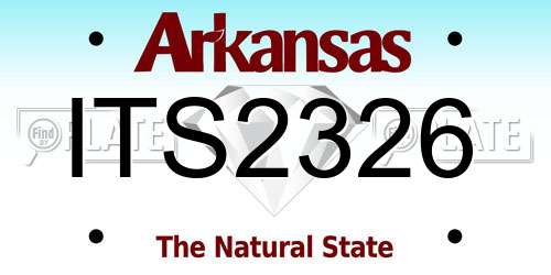 ITS2326 Arkansas License Plate