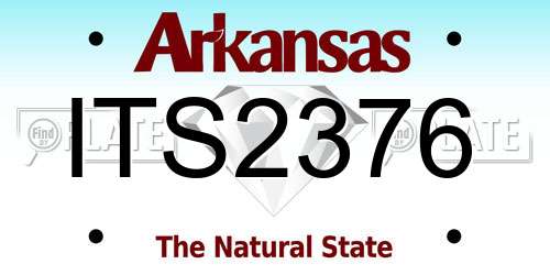 ITS2376 Arkansas License Plate