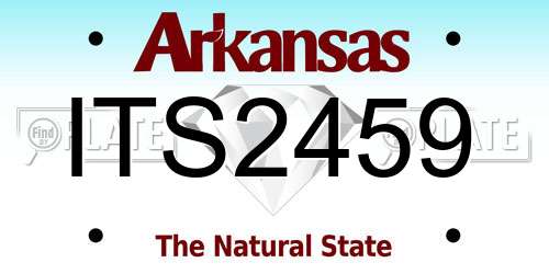 ITS2459 Arkansas License Plate