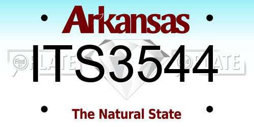 ITS3544 Arkansas License Plate