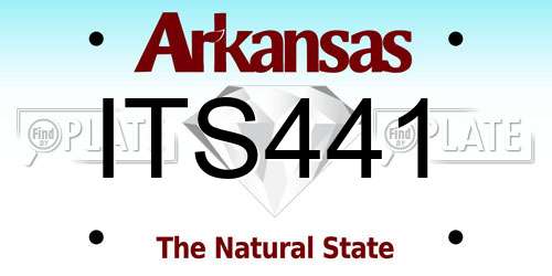 ITS441 Arkansas License Plate