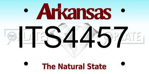 ITS4457 Arkansas License Plate