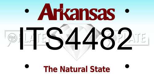 ITS4482 Arkansas License Plate