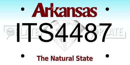 ITS4487 Arkansas License Plate