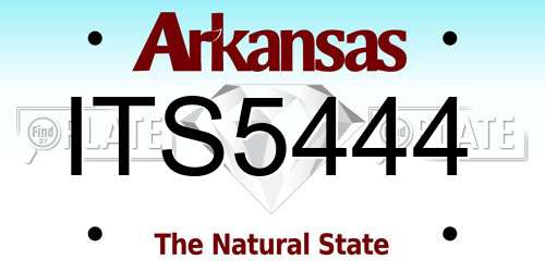 ITS5444 Arkansas License Plate
