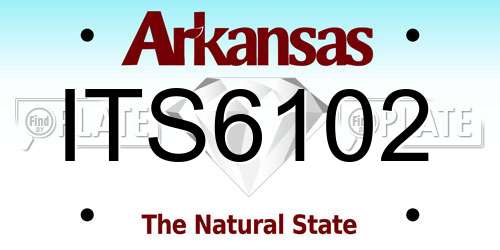 ITS6102 Arkansas License Plate