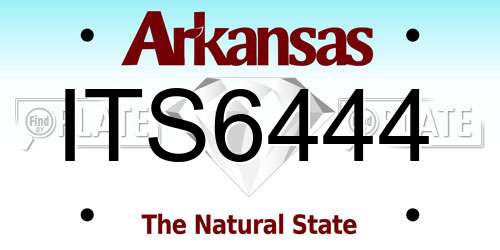 ITS6444 Arkansas License Plate