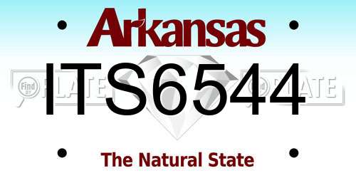 ITS6544 Arkansas License Plate