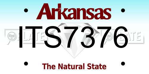 ITS7376 Arkansas License Plate