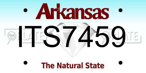 ITS7459 Arkansas License Plate