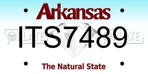 ITS7489 Arkansas License Plate