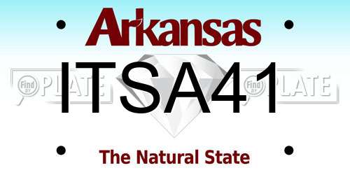 ITSA41 Arkansas License Plate
