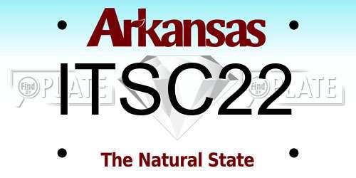ITSC22 Arkansas License Plate