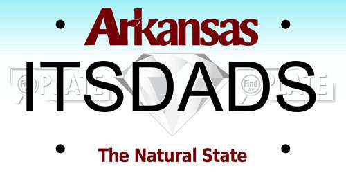 ITSDADS Arkansas License Plate