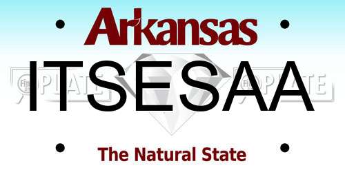 ITSESAA Arkansas License Plate