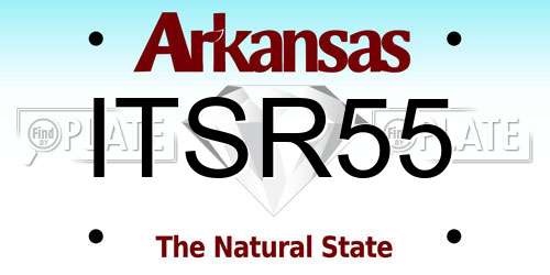 ITSR55 Arkansas License Plate