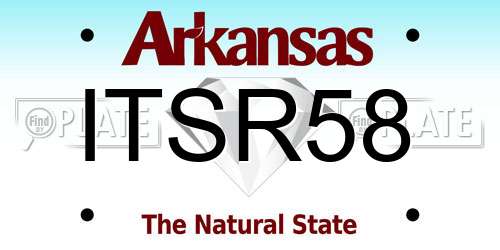 ITSR58 Arkansas License Plate