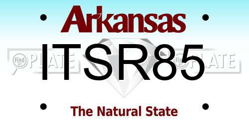 ITSR85 Arkansas License Plate
