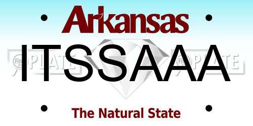 ITSSAAA Arkansas License Plate