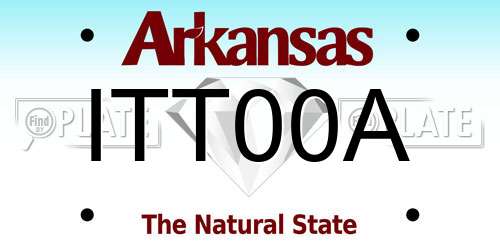 ITT00A Arkansas License Plate