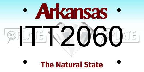 ITT2060 Arkansas License Plate