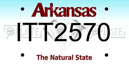 ITT2570 Arkansas License Plate
