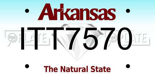 ITT7570 Arkansas License Plate