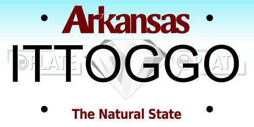 ITTOGGO Arkansas License Plate