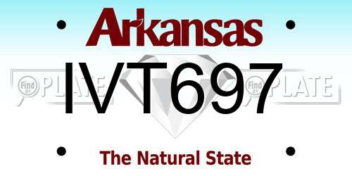 IVT697 Arkansas License Plate