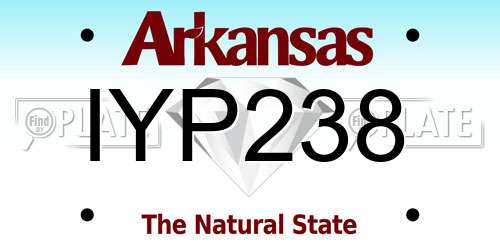 IYP238 Arkansas License Plate