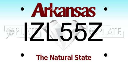 IZL55Z Arkansas License Plate