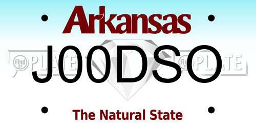 J00DSO Arkansas License Plate