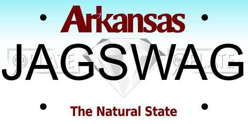 JAGSWAG Arkansas License Plate