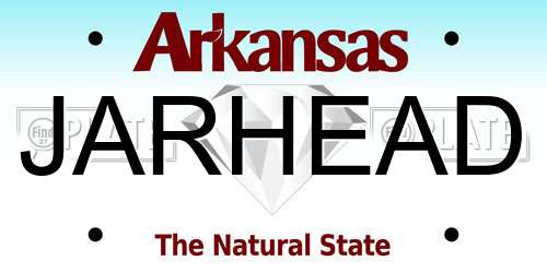 JARHEAD Arkansas License Plate