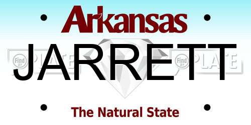 JARRETT Arkansas License Plate