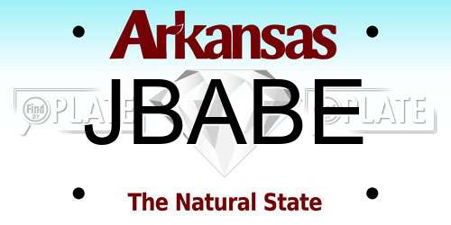 JBABE Arkansas License Plate