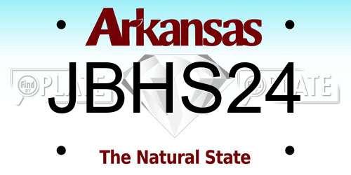 JBHS24 Arkansas License Plate