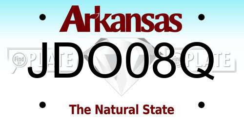 JDO08Q Arkansas License Plate
