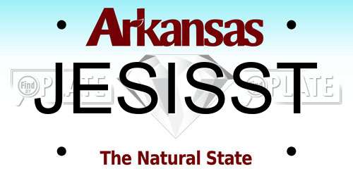 JESISST Arkansas License Plate