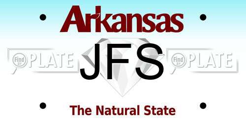 JFS Arkansas License Plate