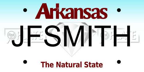 JFSMITH Arkansas License Plate