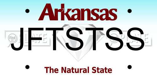 JFTSTSS Arkansas License Plate