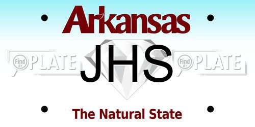JHS Arkansas License Plate