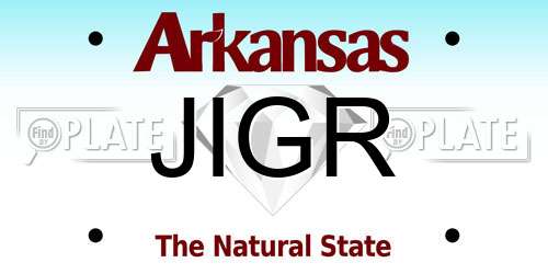 JIGR Arkansas License Plate