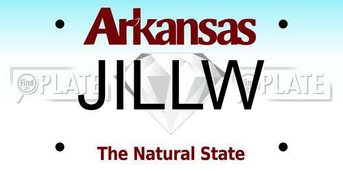 JILLW Arkansas License Plate