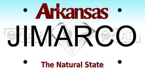 JIMARCO Arkansas License Plate